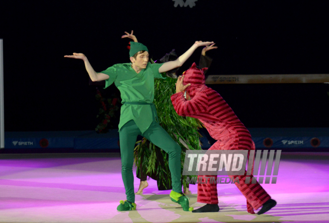 New Year party organized by Azerbaijan Gymnastics Federation.  Baku. Azerbaijan, Dec.24, 2015